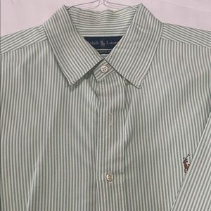 Ralph Lauren Mint Striped Button Down Shirt
